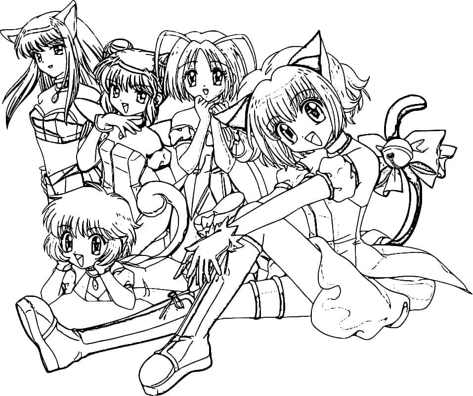 描く 東京ミュウミュウ 無料 ぬりえ