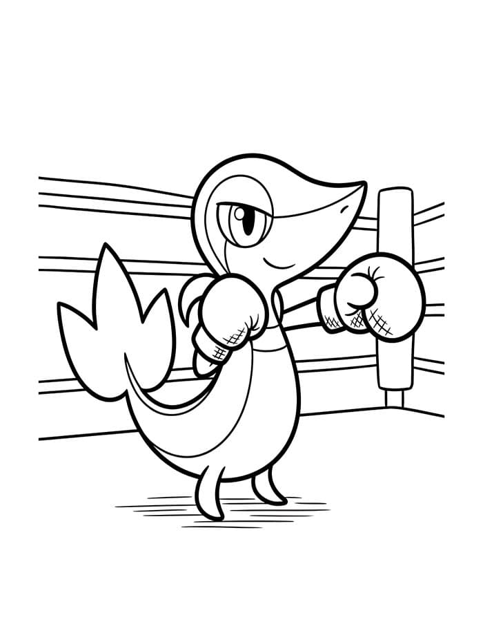 描く ツタージャ ぬりえ
