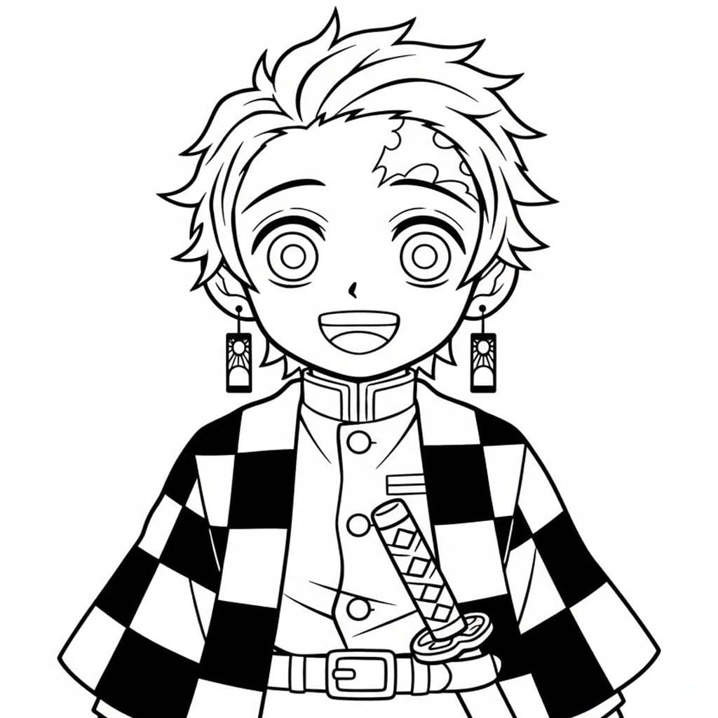 かまどたんじろう 印刷可能 ぬりえ