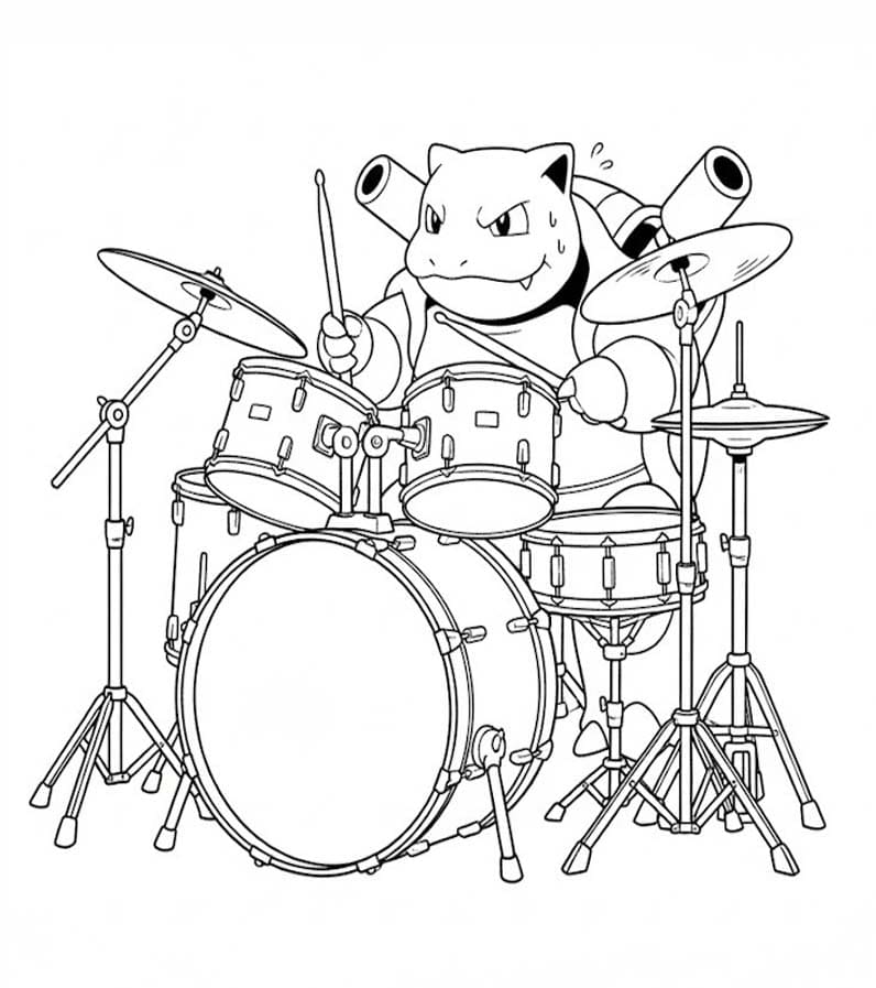 カメックス 4 ぬりえ