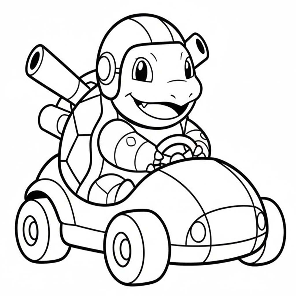 カメックス 6 ぬりえ