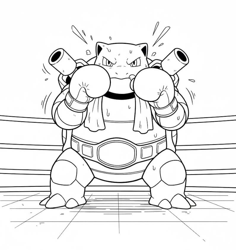 カメックス 8 ぬりえ