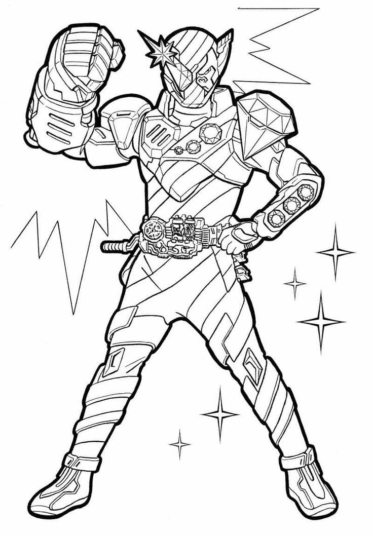 仮面 ライダー ビルド 7 ぬりえ
