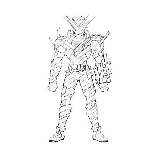仮面 ライダー ビルド 印刷可能 ぬりえ