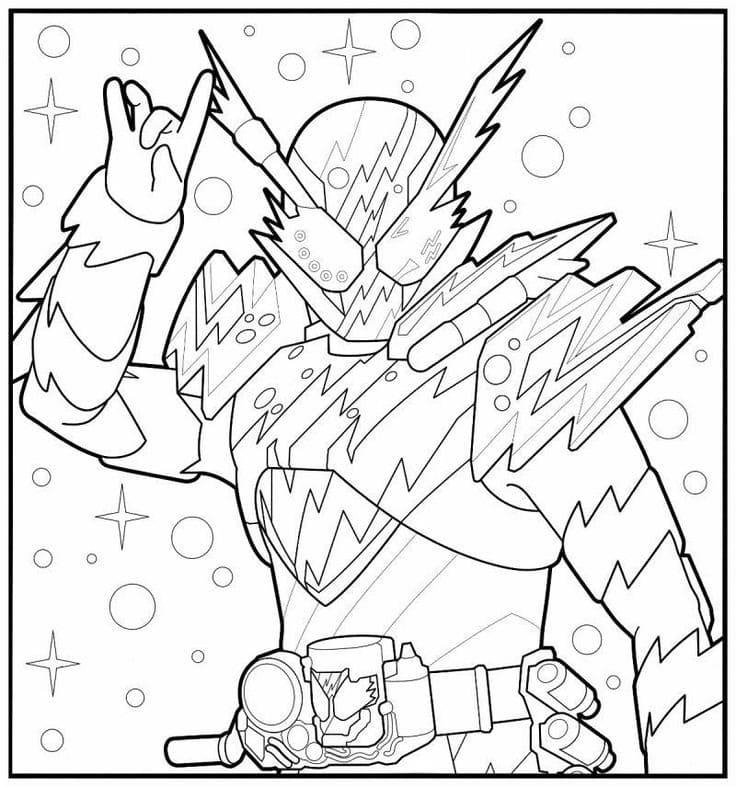 仮面 ライダー ビルド 簡単 ぬりえ
