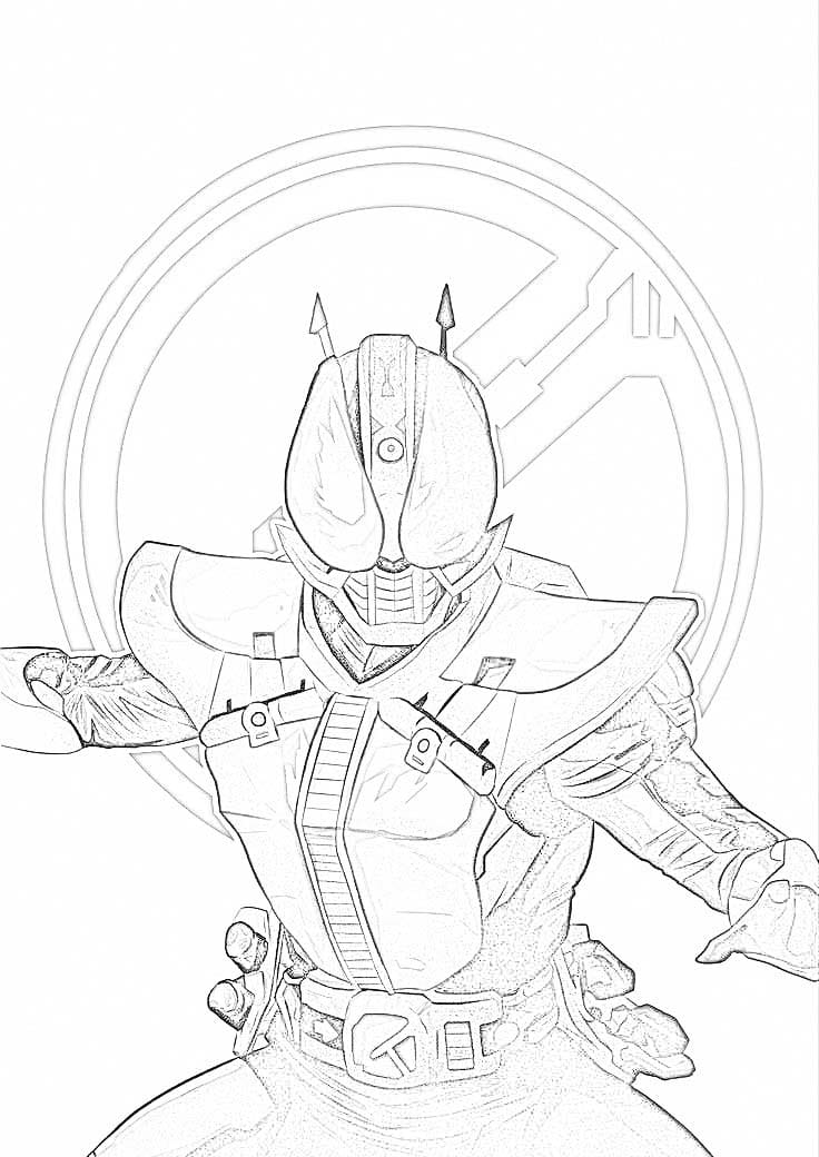 仮面 ライダー 電王 1 ぬりえ