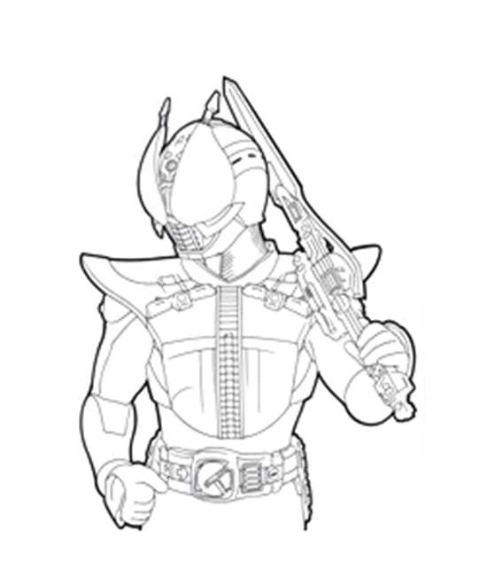 仮面 ライダー 電王 4 ぬりえ