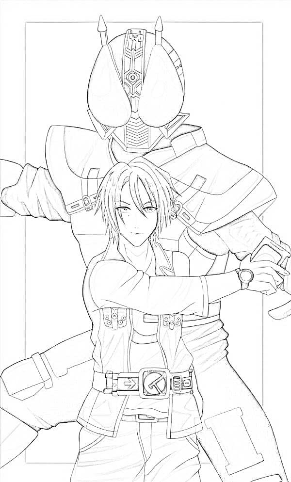 仮面 ライダー 電王 ぬりえ ぬりえ