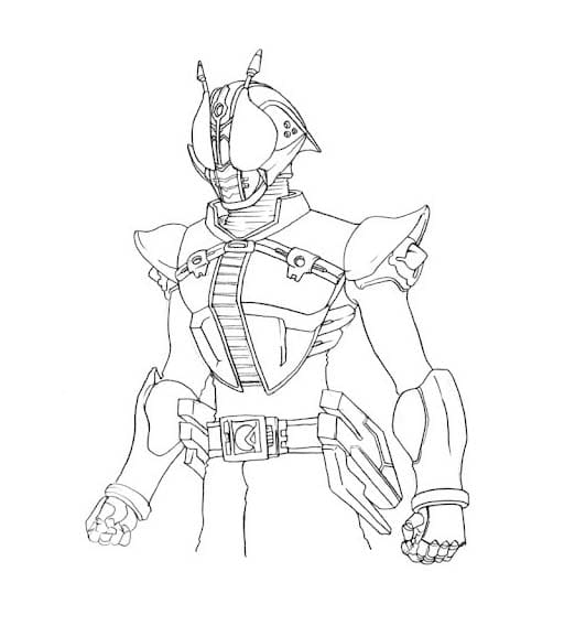 仮面 ライダー 電王 シンプルに描く ぬりえ