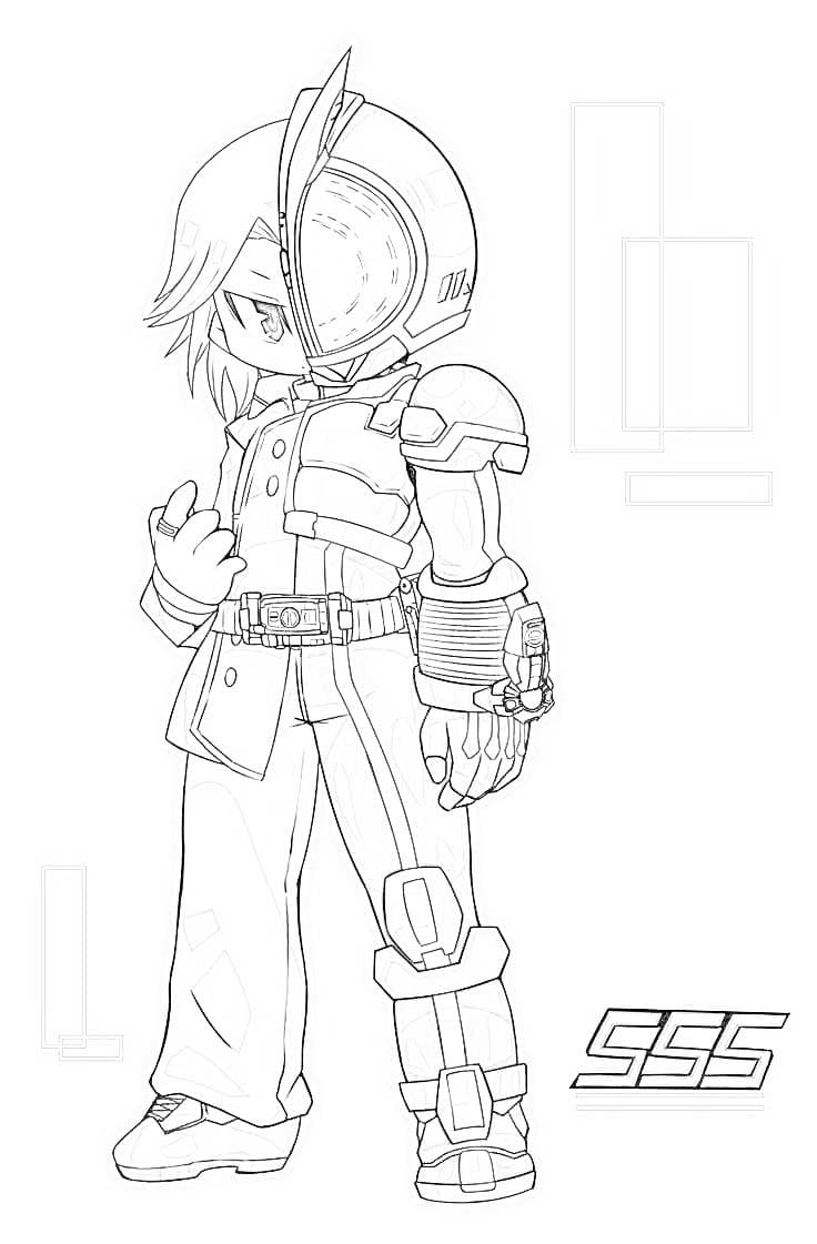仮面 ライダー ファイズ  画像 ぬりえ