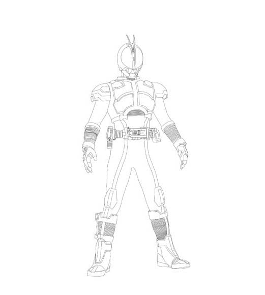 仮面 ライダー ファイズ  印刷可能 ぬりえ