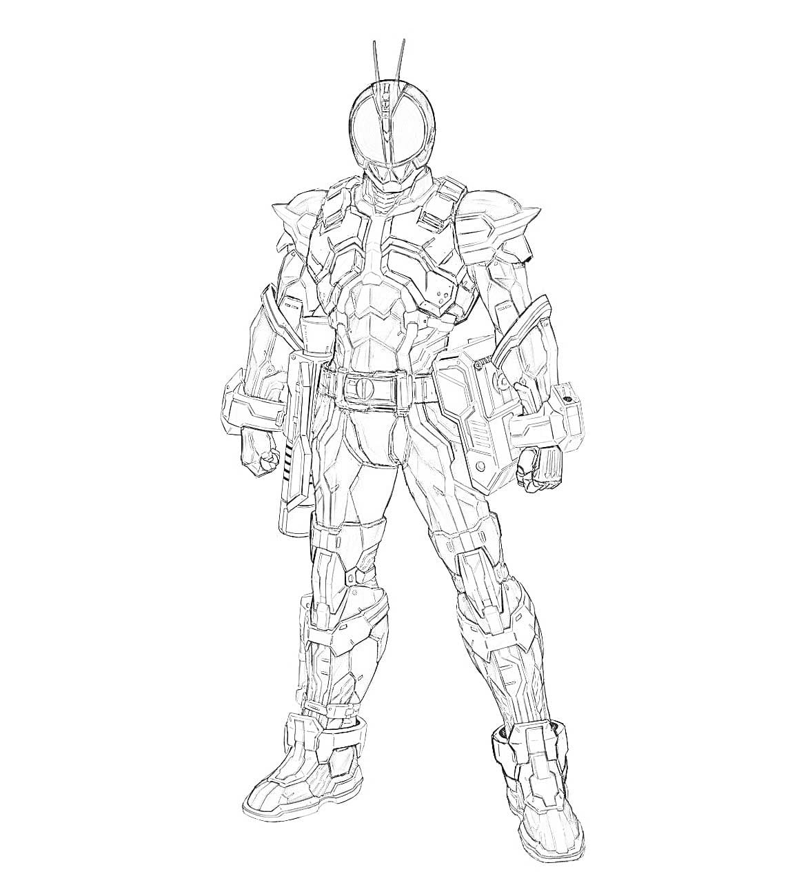 仮面 ライダー ファイズ  印刷可能な描画 ぬりえ