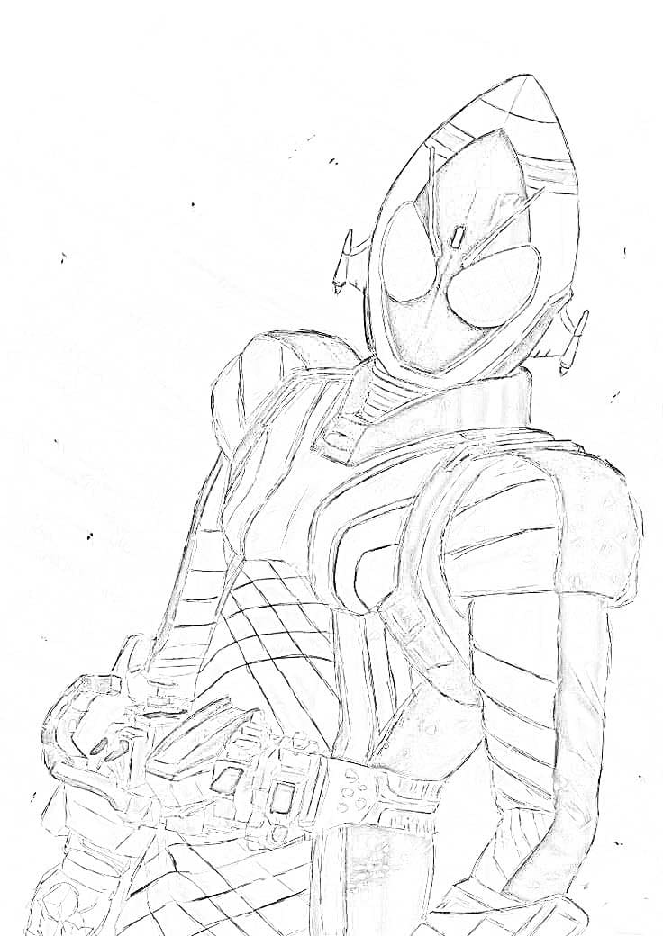 仮面 ライダー フォーゼ 2 ぬりえ