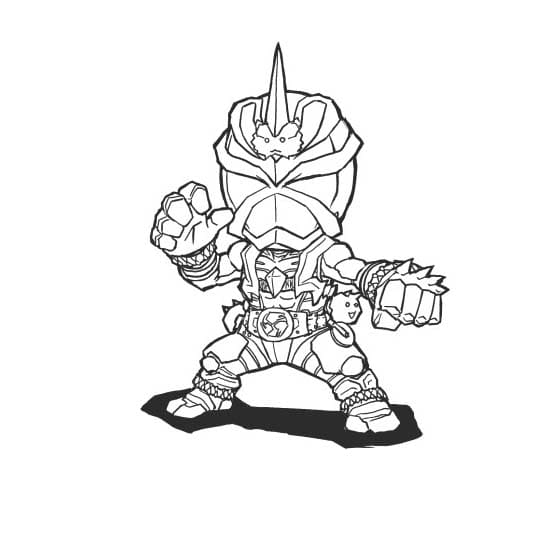 仮面ライダー響鬼 10 ぬりえ