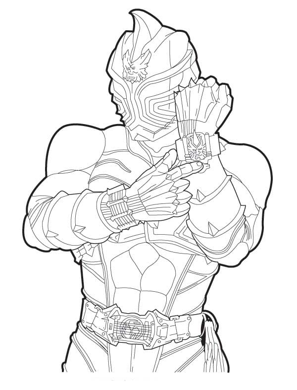 仮面ライダー響鬼 4 ぬりえ