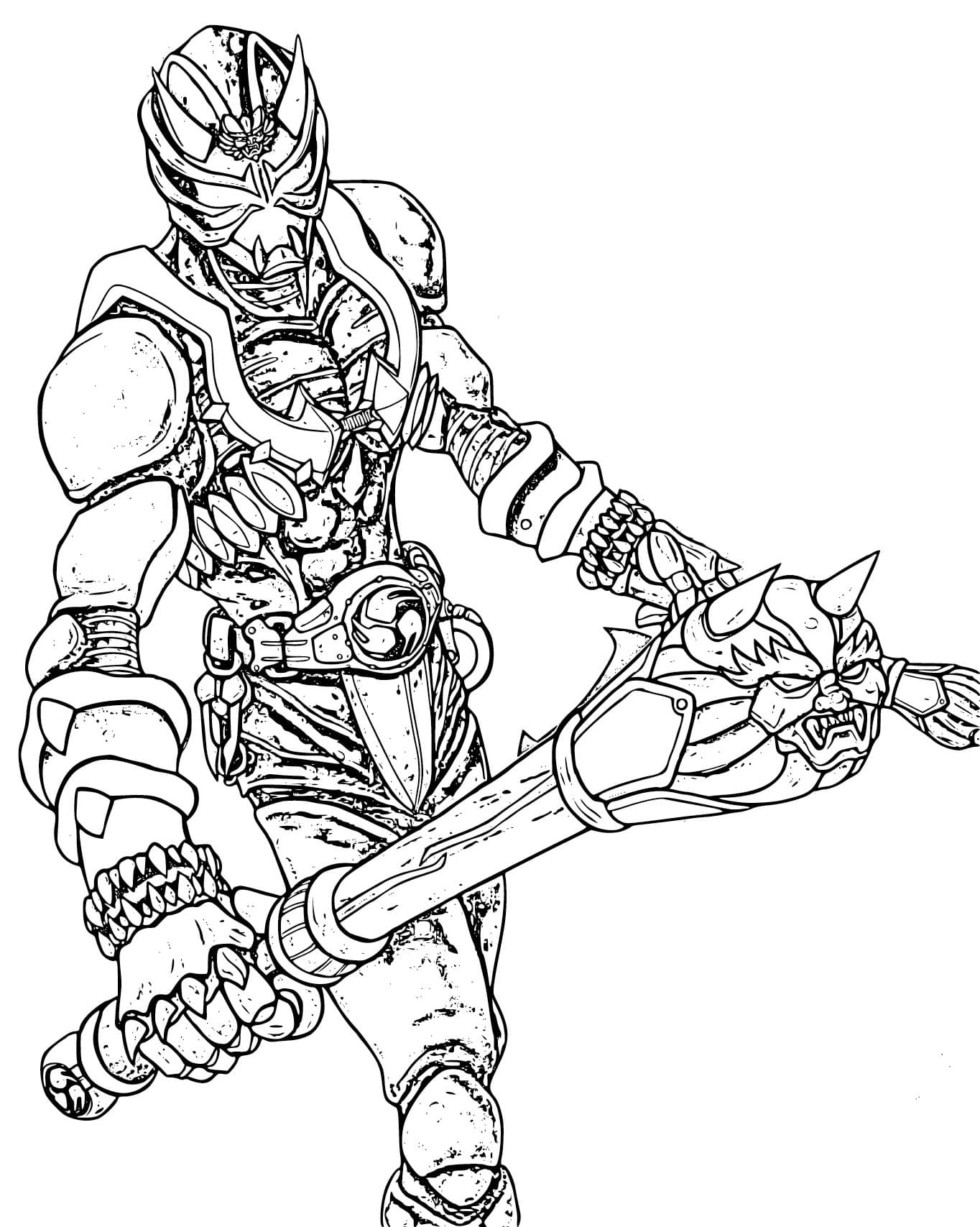 仮面ライダー響鬼 9 ぬりえ