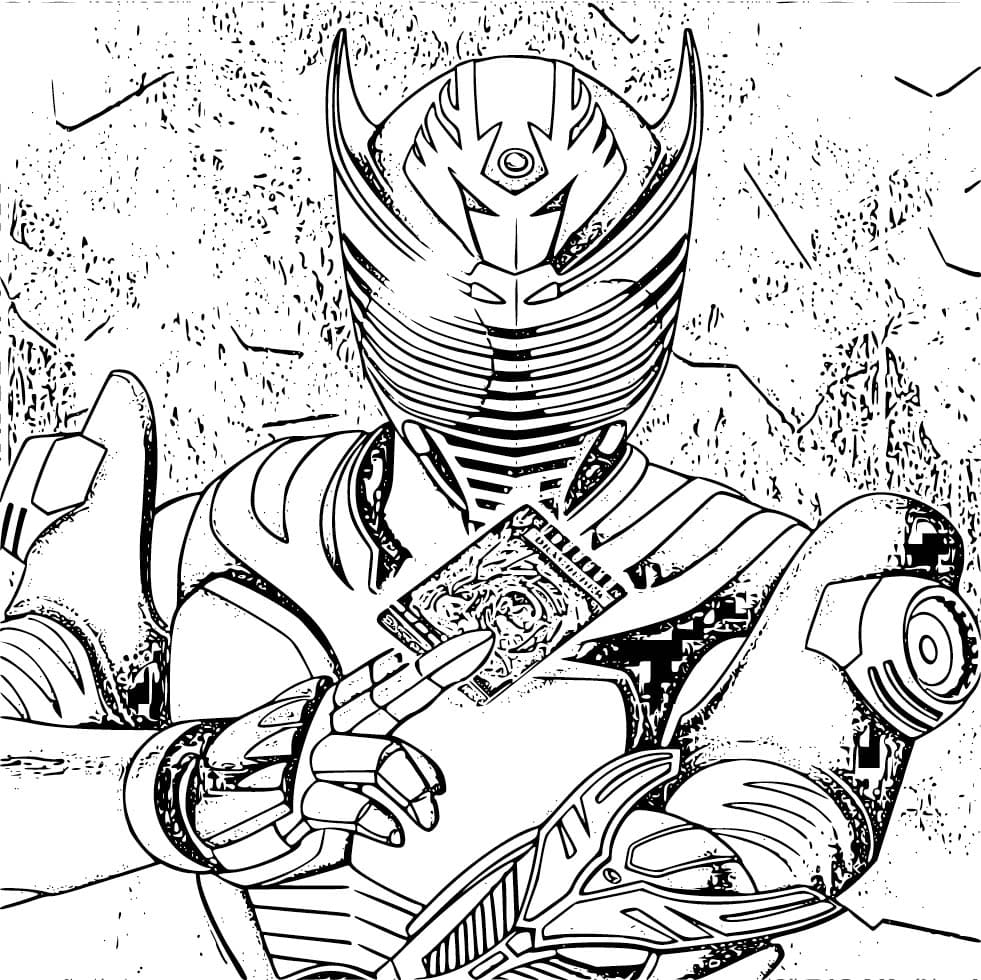 仮面 ライダー 龍 騎 2 ぬりえ