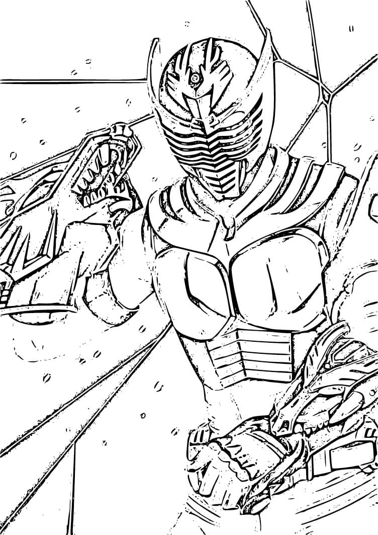 仮面 ライダー 龍 騎 3 ぬりえ