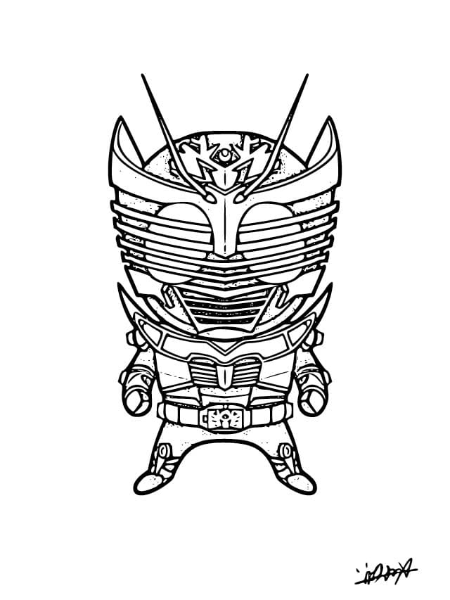 仮面 ライダー 龍 騎 4 ぬりえ
