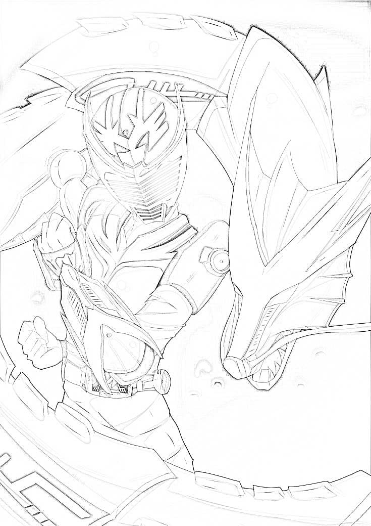 仮面 ライダー 龍 騎 7 ぬりえ