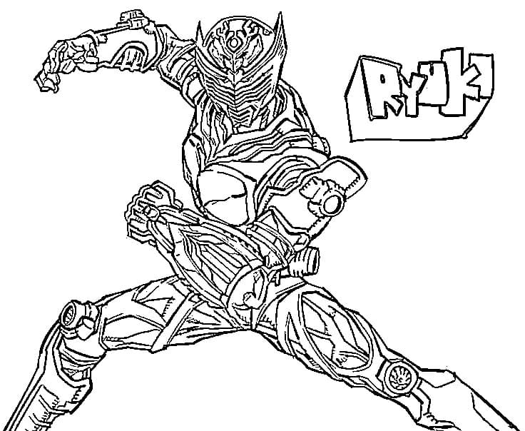 仮面 ライダー 龍 騎 基本的な ぬりえ