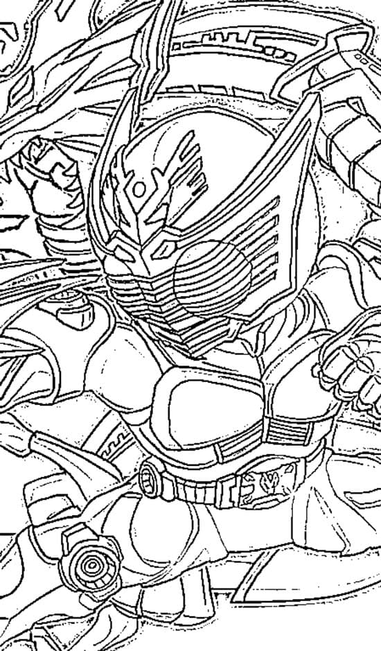 仮面 ライダー 龍 騎 無料 ぬりえ