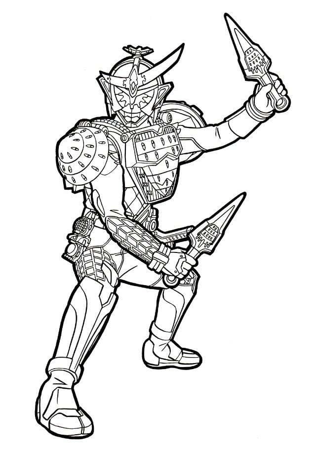 仮面 ライダー 鎧 武 1 ぬりえ