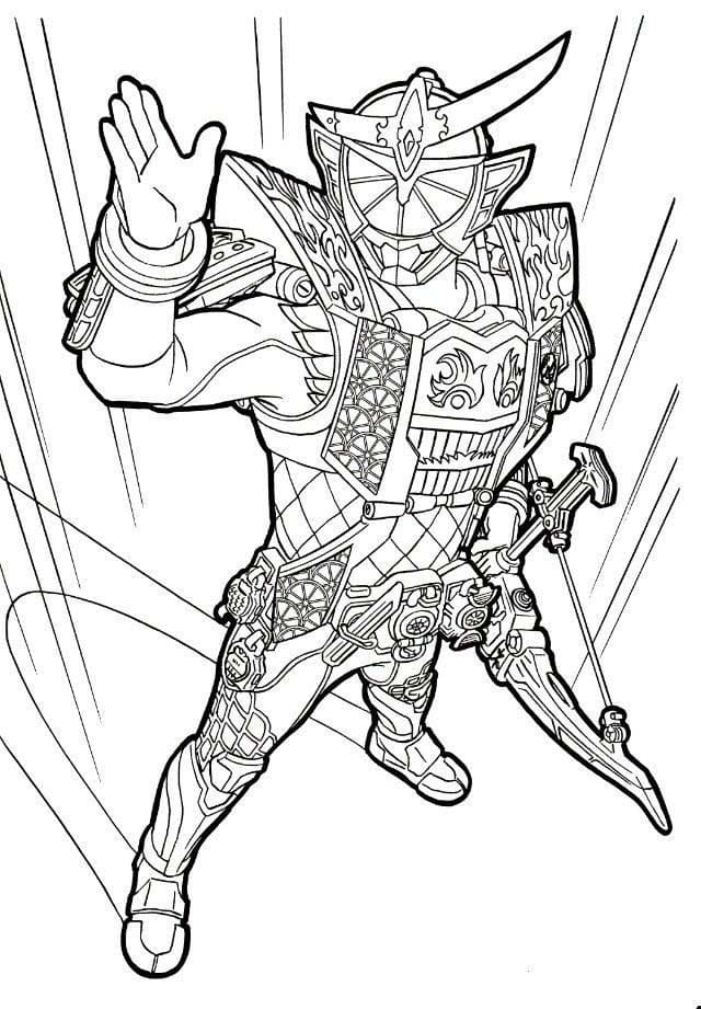 仮面 ライダー 鎧 武 3 ぬりえ