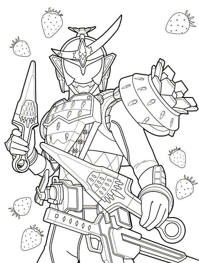 仮面 ライダー 鎧 武 4 ぬりえ