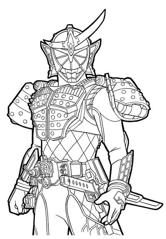 仮面 ライダー 鎧 武 7 ぬりえ