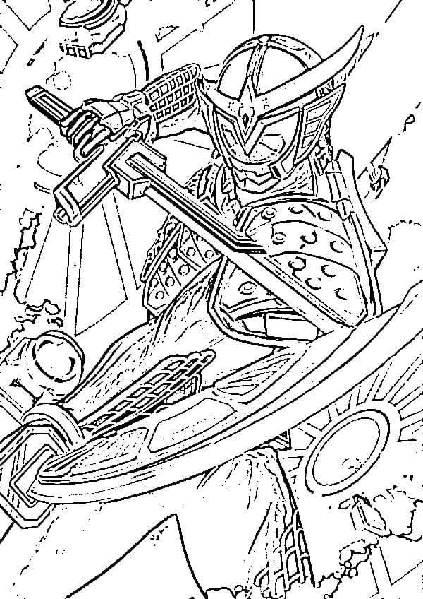 仮面 ライダー 鎧 武 無料で描く ぬりえ