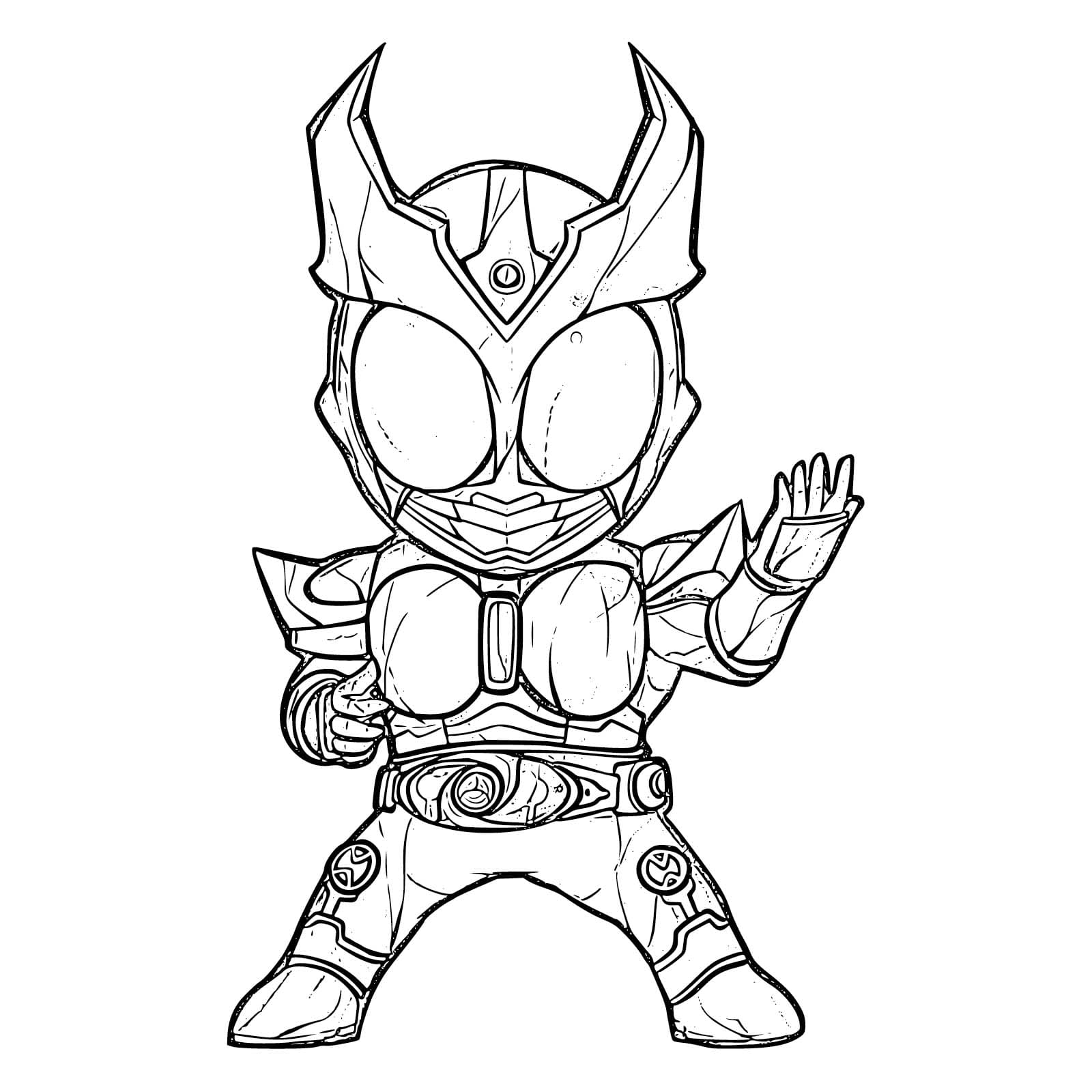 仮面ライダーアギト1 ぬりえ