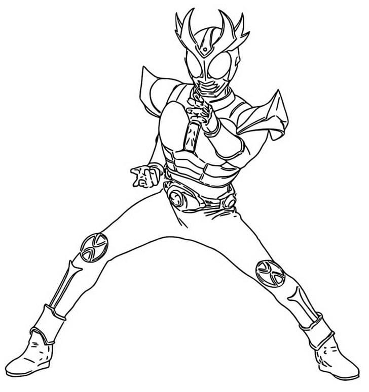仮面ライダーアギト9 ぬりえ