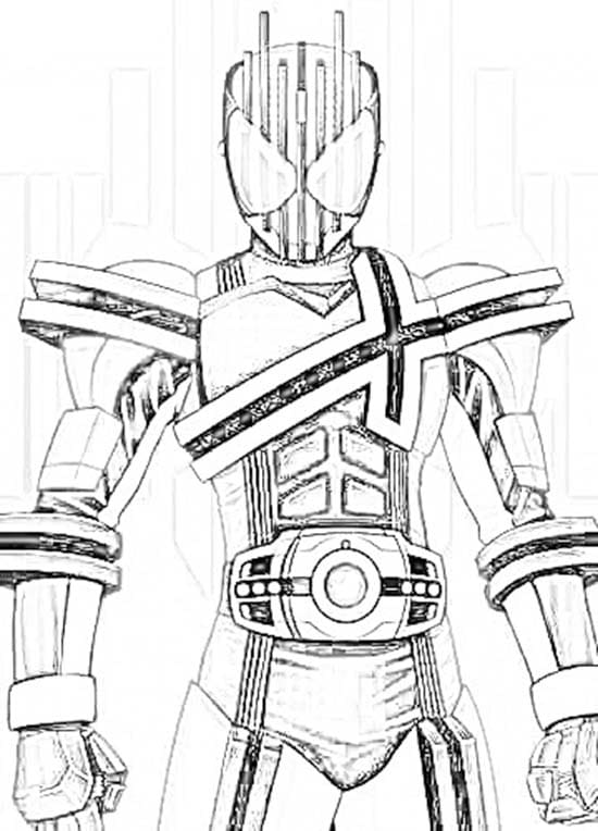仮面ライダーディケイド 10 ぬりえ