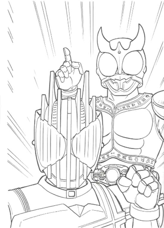 仮面ライダーディケイド 12 ぬりえ