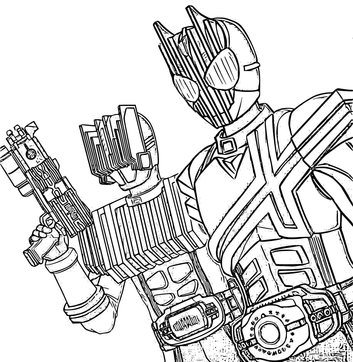 仮面ライダーディケイド 5 ぬりえ