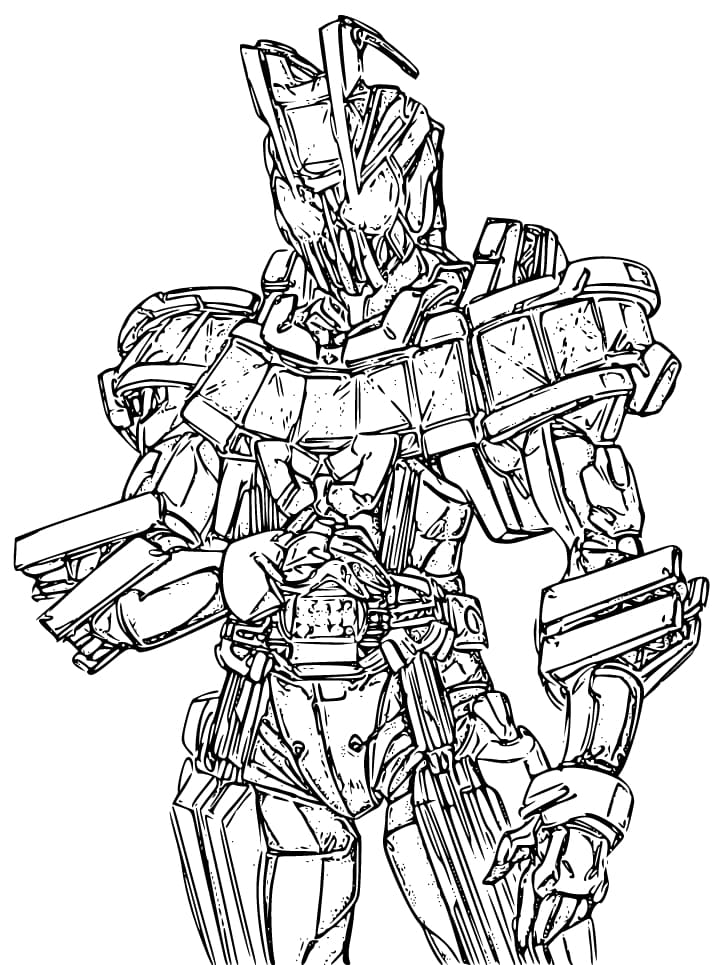 仮面ライダーディケイド 9 ぬりえ