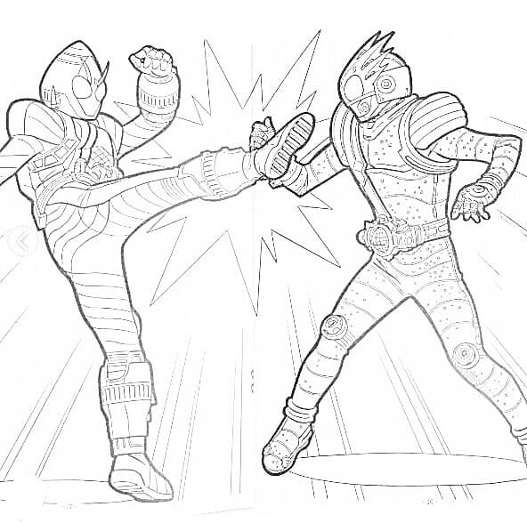 仮面ライダーフォーゼはかっこいい ぬりえ