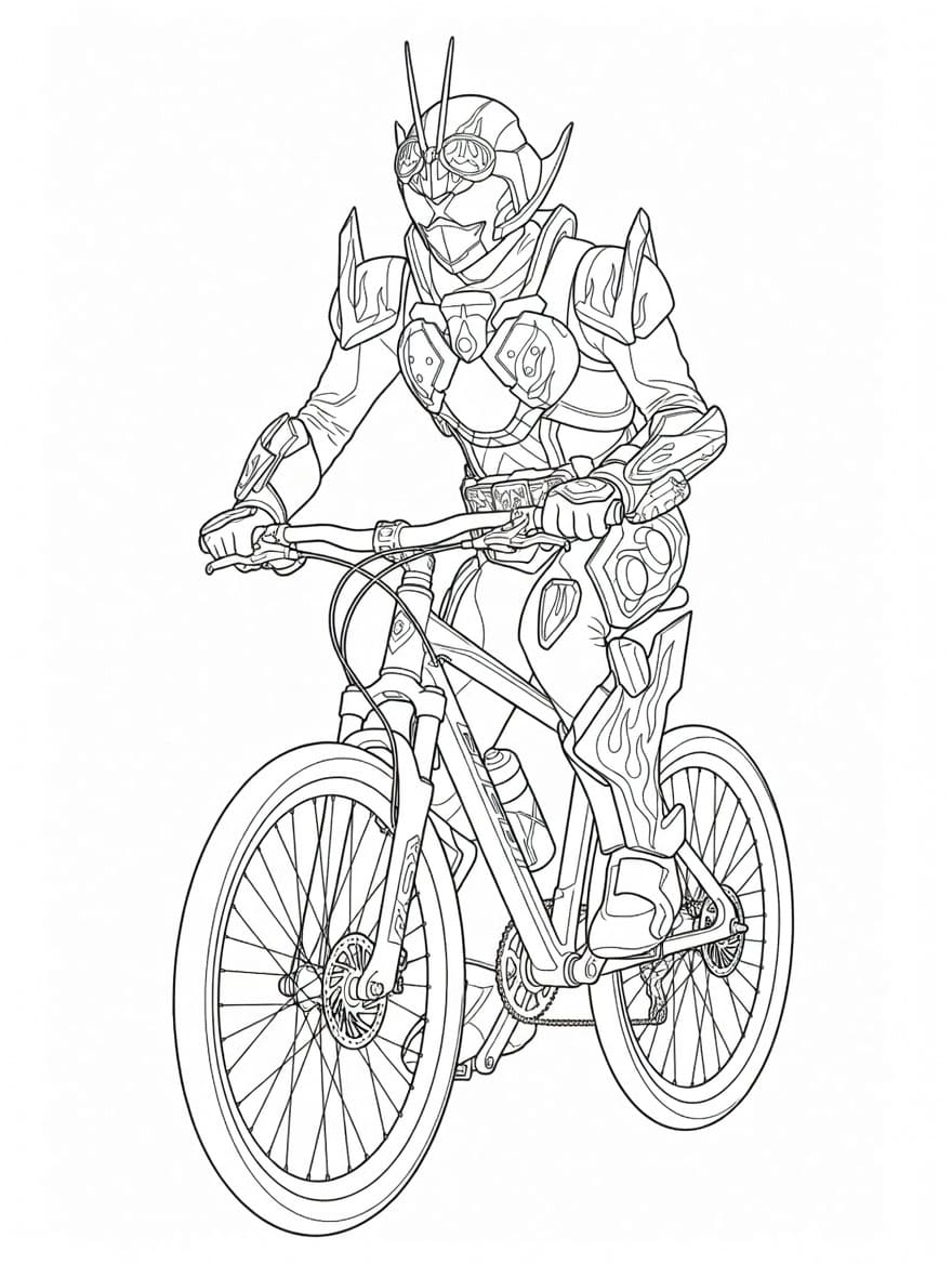 仮面ライダーガッチャード 基本的な ぬりえ