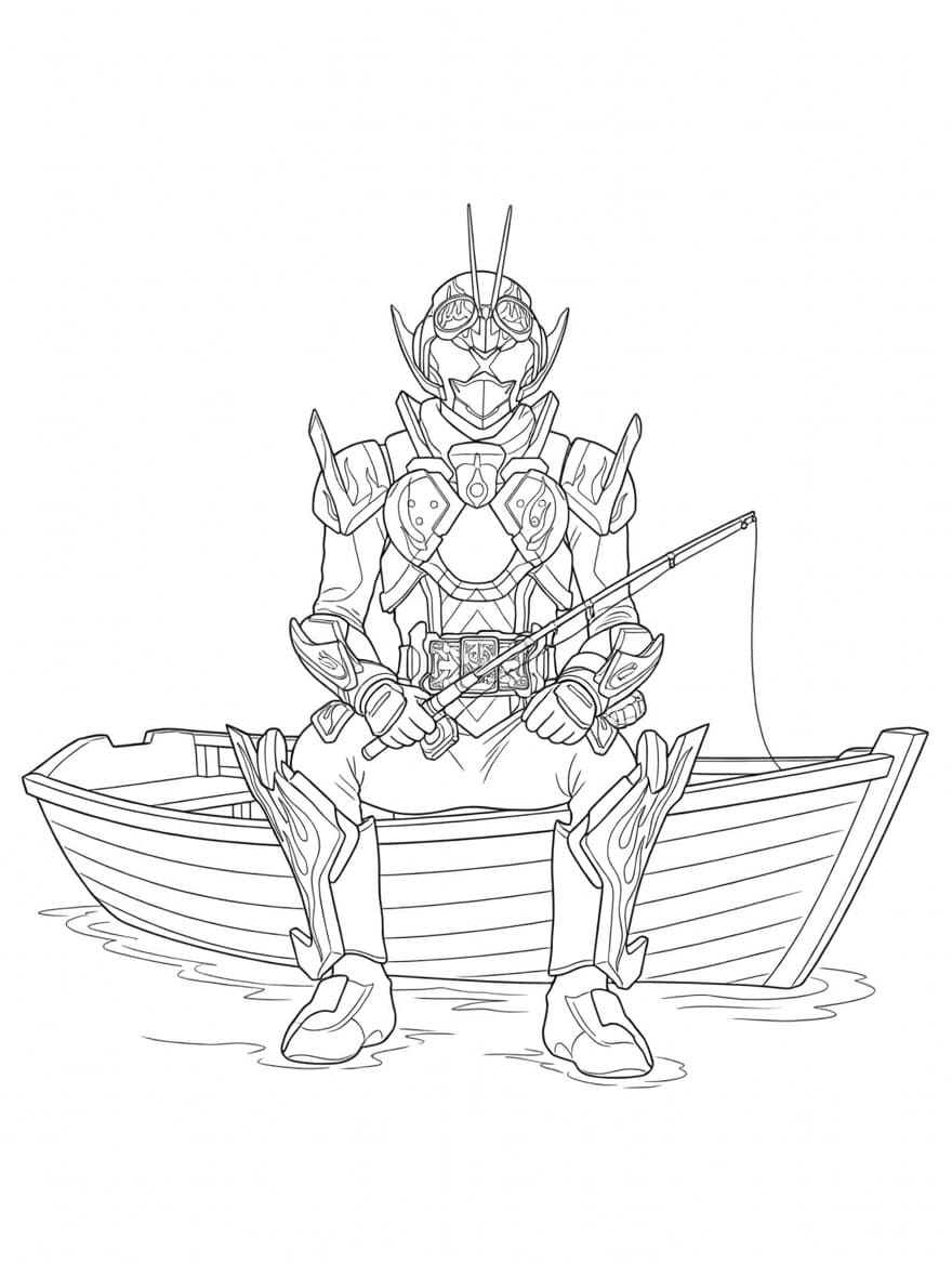 仮面ライダーガッチャード 無料で印刷可能 ぬりえ