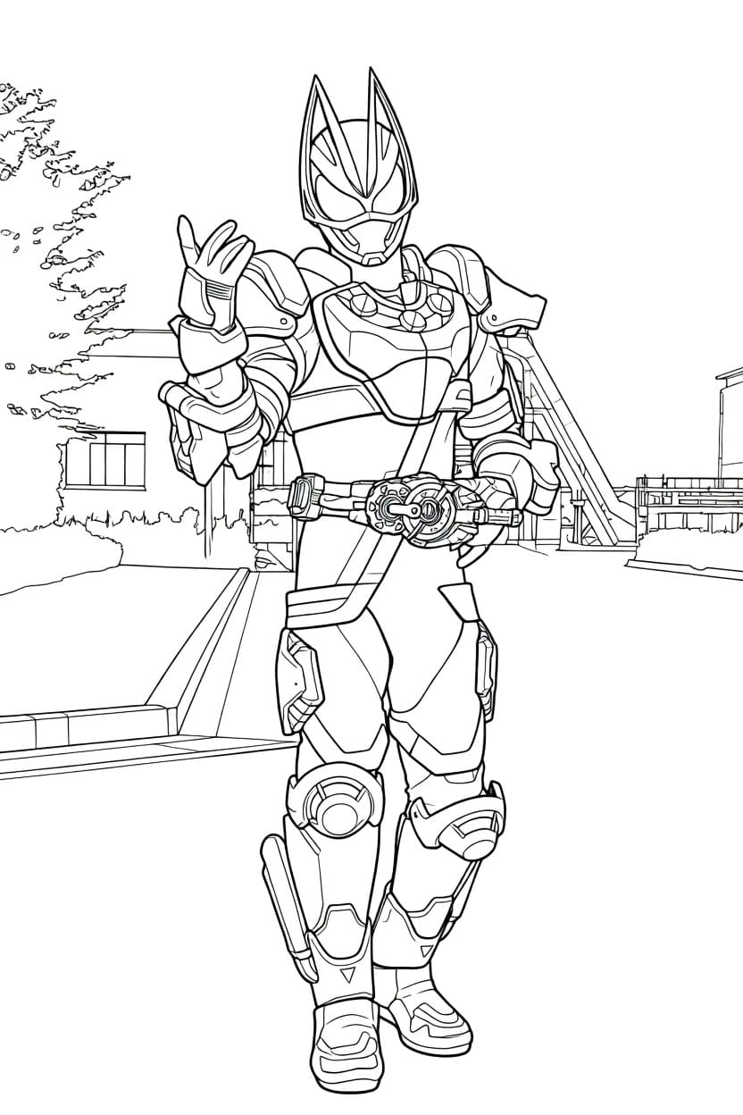 仮面ライダーギーツ 描画 ぬりえ