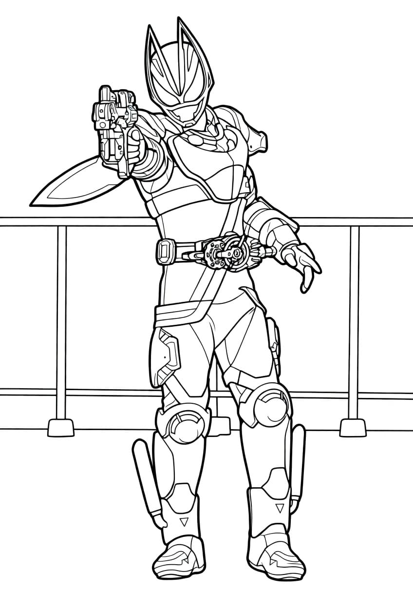 仮面ライダーギーツ 画像 ぬりえ