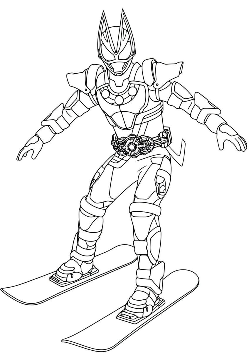 仮面ライダーギーツ 印刷可能 ぬりえ