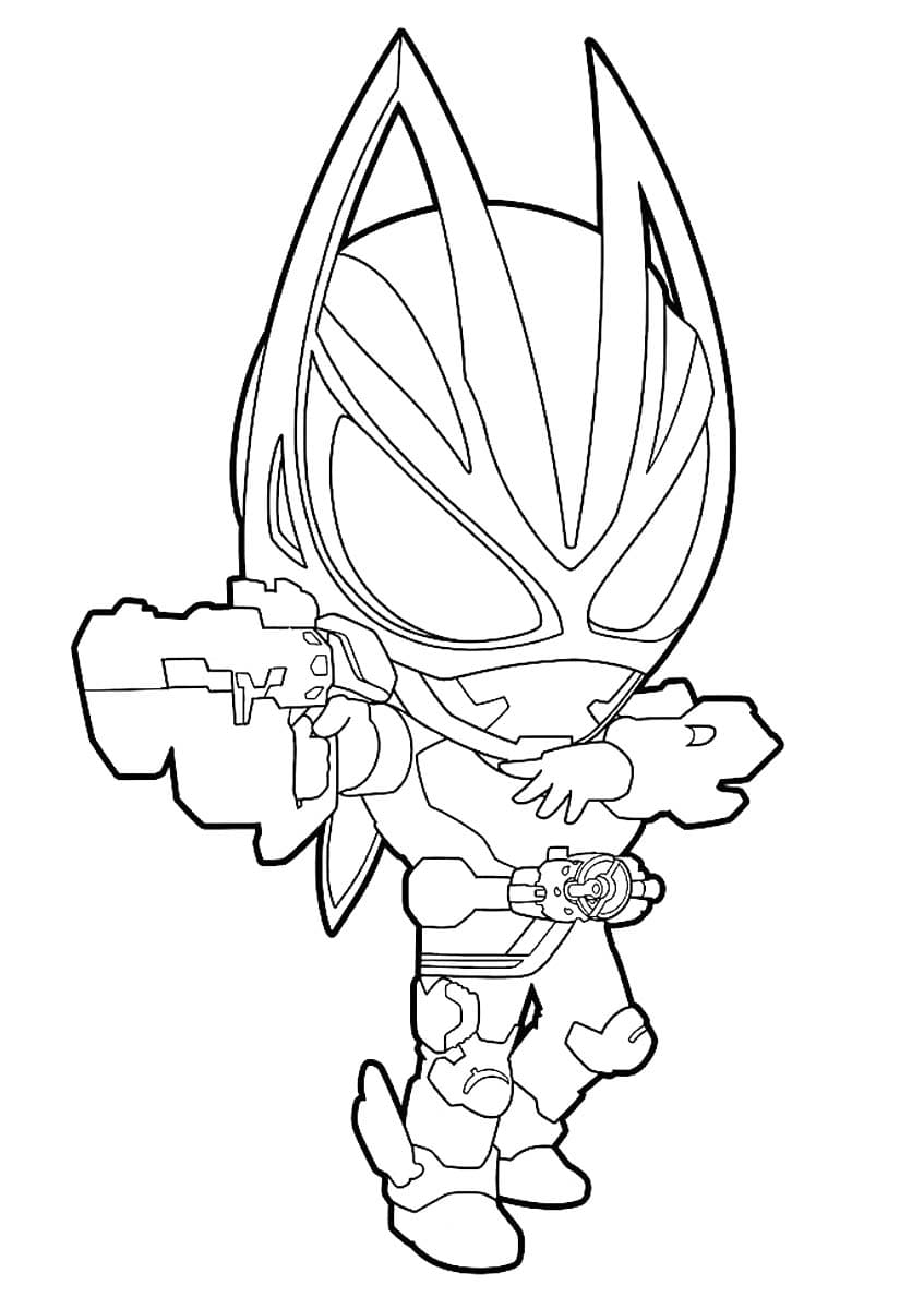 仮面ライダーギーツ 描く ぬりえ