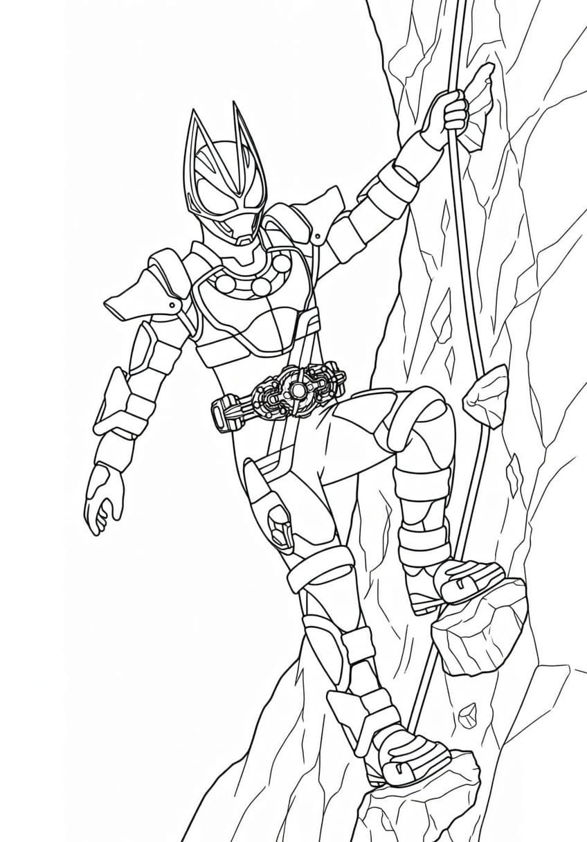 仮面ライダーギーツ 簡単 ぬりえ