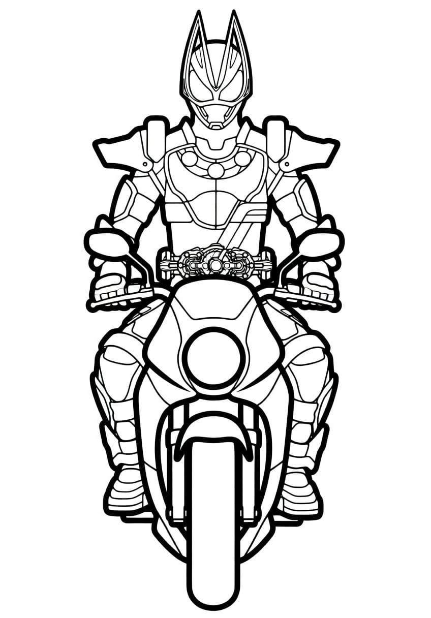 仮面ライダーギーツ 無料で ぬりえ