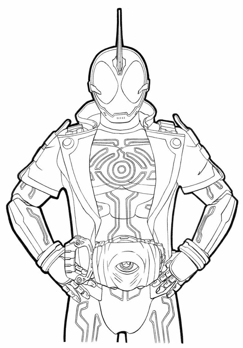 仮面ライダーゴースト ぬりえ ぬりえ