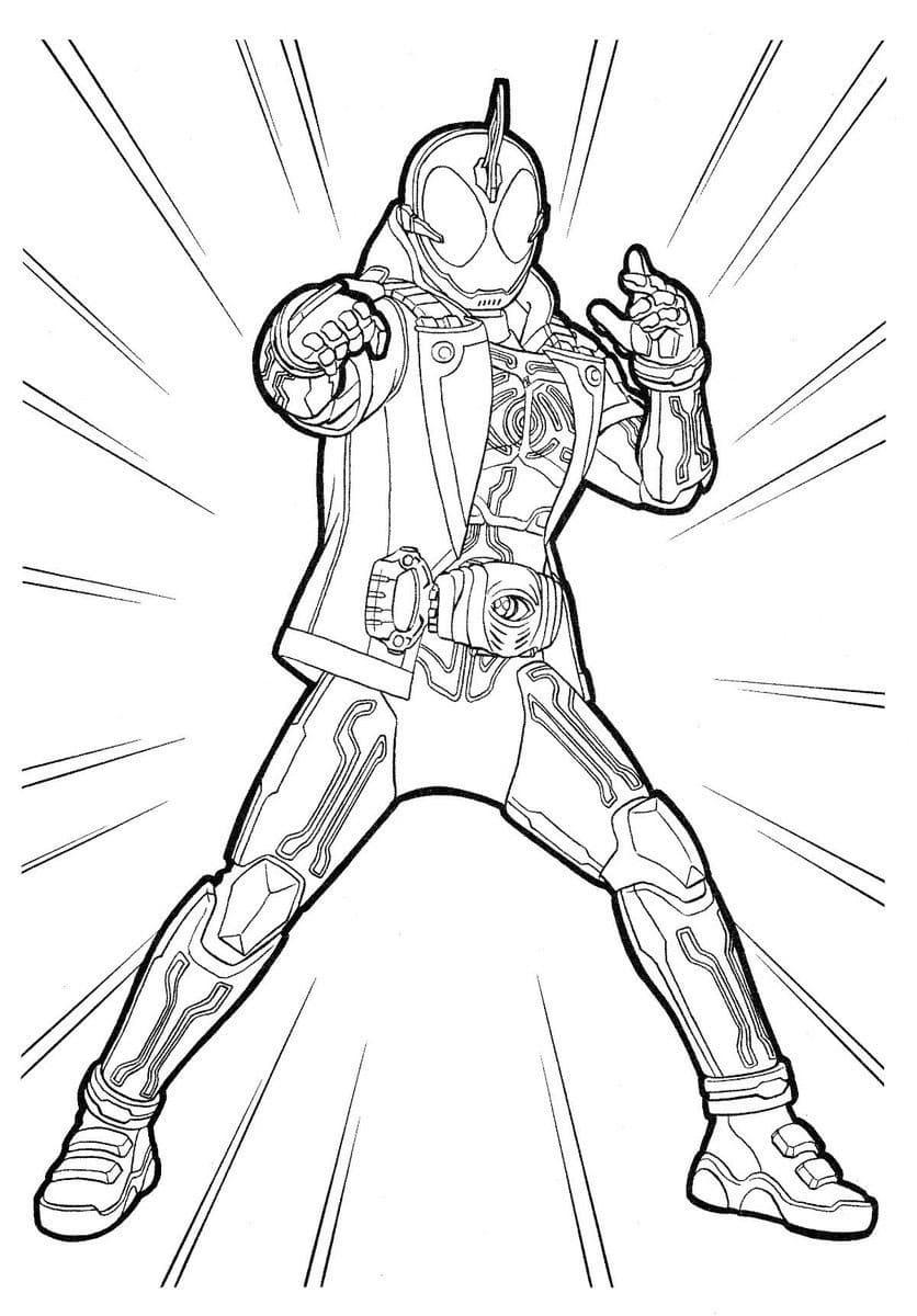 仮面ライダーゴースト 4 ぬりえ
