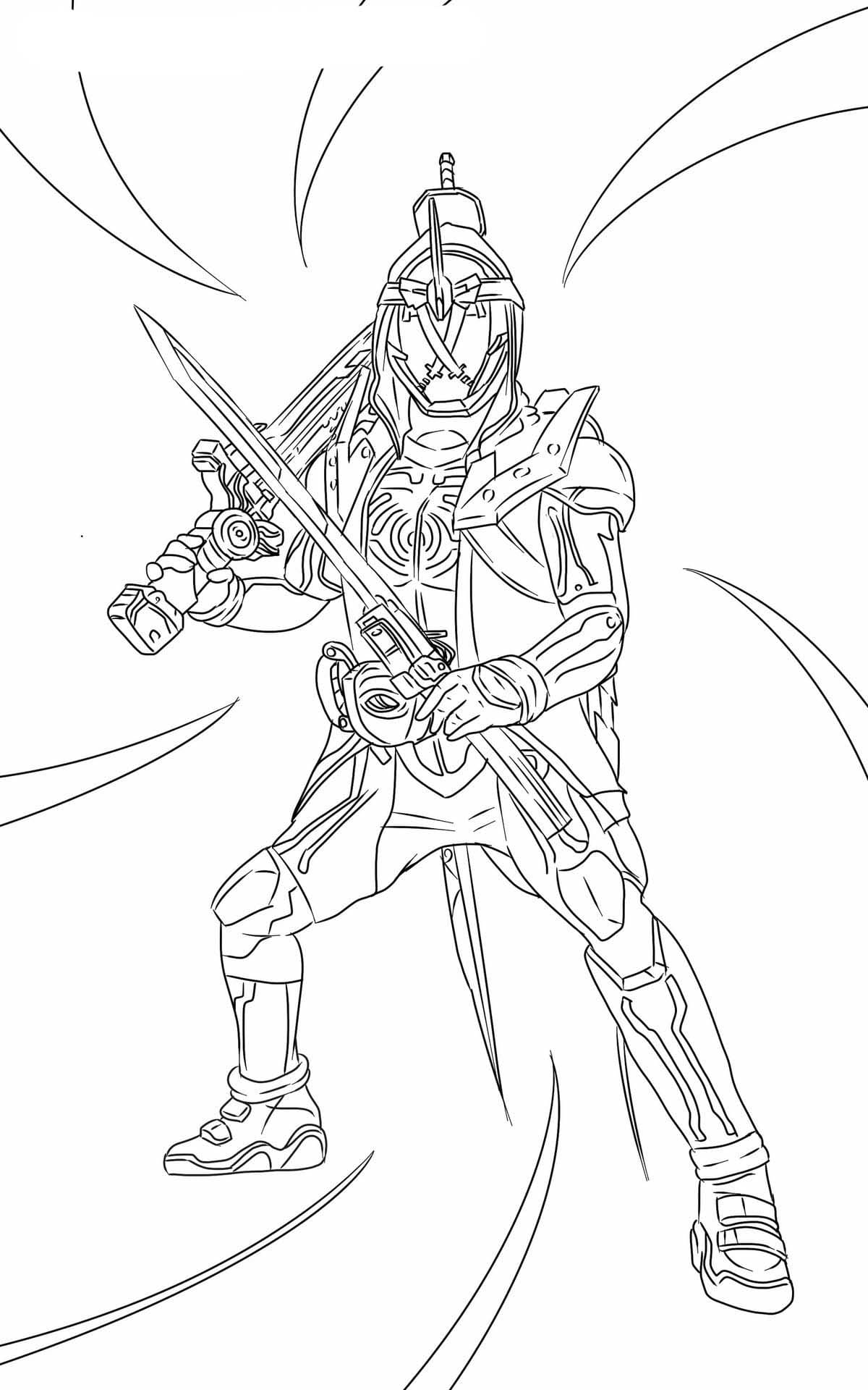 仮面ライダーゴースト 9 ぬりえ