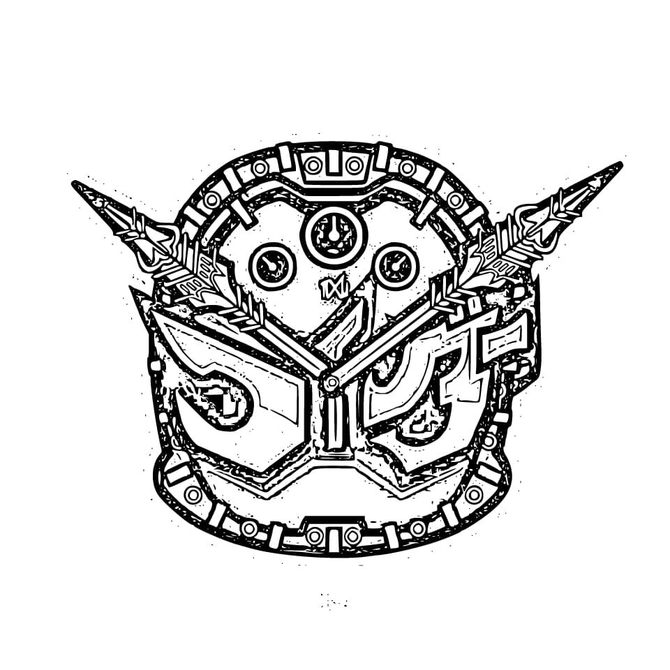 仮面ライダージオウ 1 ぬりえ